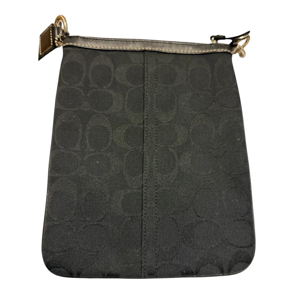 Coach Black signature C pattern crossbody-6016